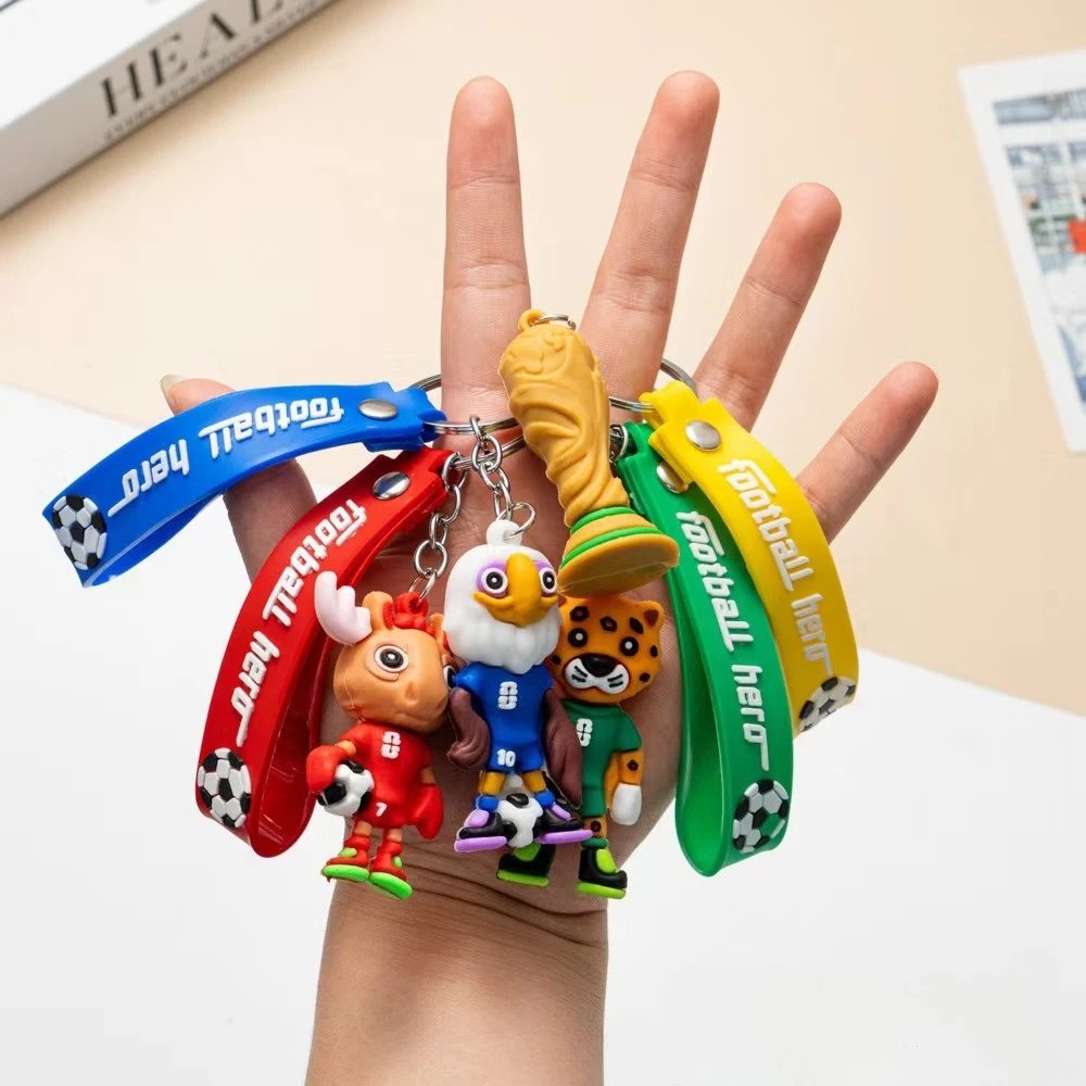 17652-wxmxhf.jpg Cartoon Soccer Trophy Keychain Couple Bag Charms Bestselling Pendant Perfect Gift For Football Lovers - Image 1