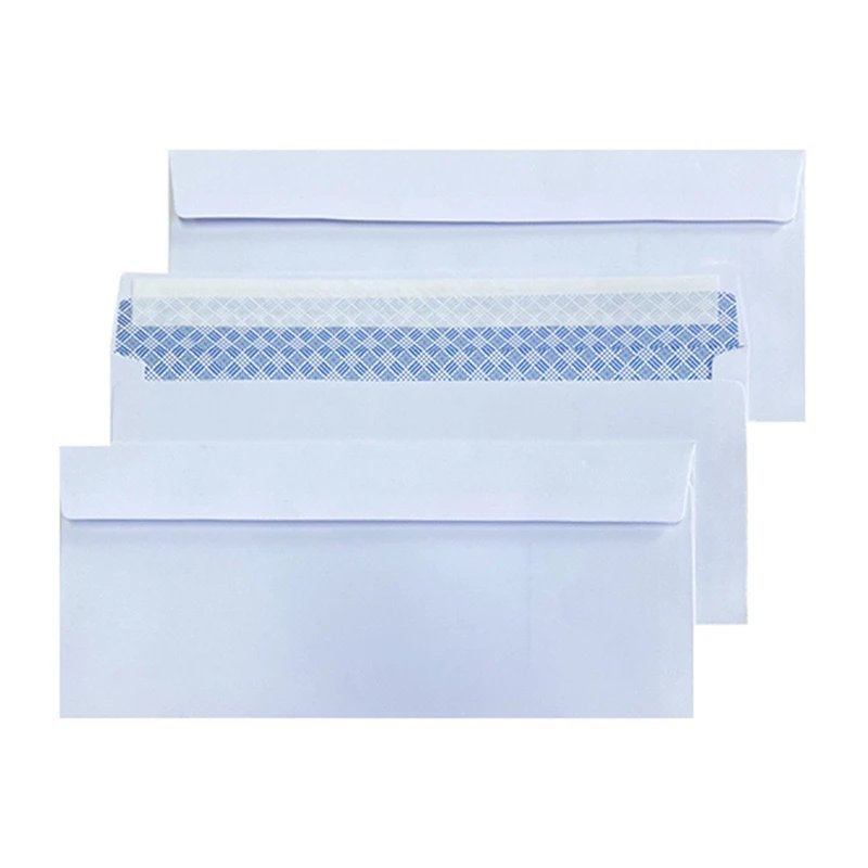 10-100Pcs Windowless white envelope 10 # Secure Business Envelope Can hold A4 paper Bill invoice Self Sealing Envelope