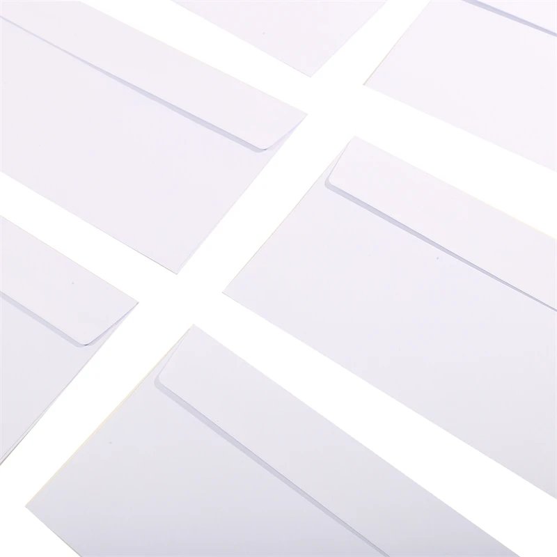 10-100Pcs Windowless white envelope 10 # Secure Business Envelope Can hold A4 paper Bill invoice Self Sealing Envelope