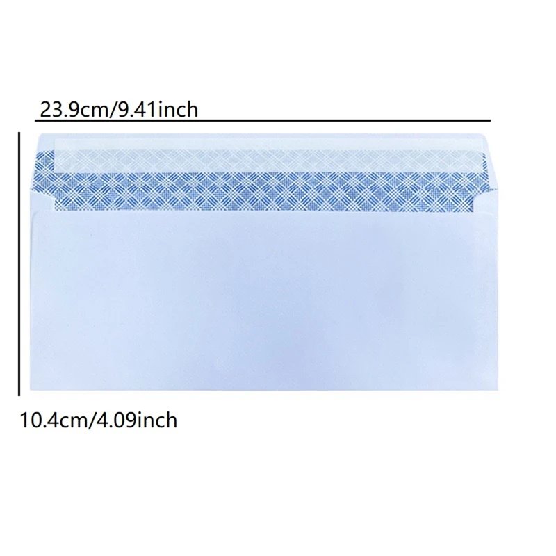 10-100Pcs Windowless white envelope 10 # Secure Business Envelope Can hold A4 paper Bill invoice Self Sealing Envelope