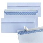 10-100Pcs Windowless white envelope 10 # Secure Business Envelope Can hold A4 paper Bill invoice Self Sealing Envelope - Image 6