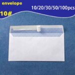 10-100Pcs Windowless white envelope 10 # Secure Business Envelope Can hold A4 paper Bill invoice Self Sealing Envelope - Image 2