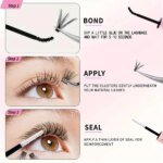 Lash Bond and Seal 10ml Individual Lashes Glue and Seal Super Strong Hold Lash Extension and Lash Glue Remover 5ml Tweezers Kit - Image 6