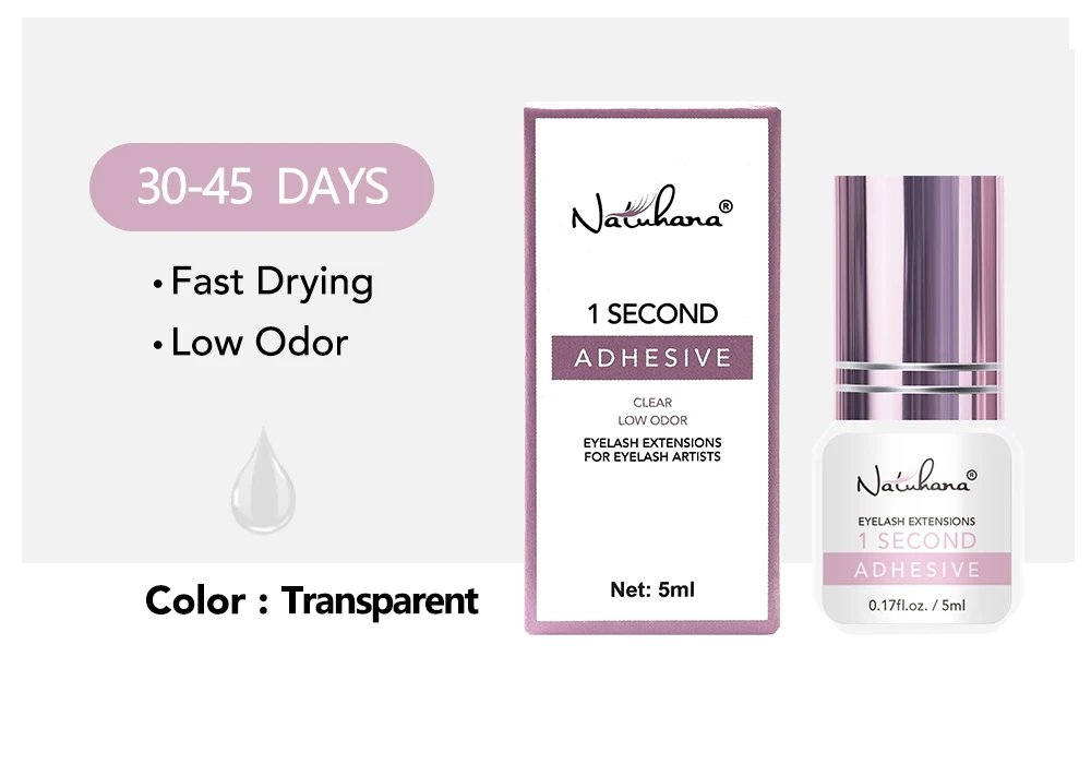 Professional 5ml 0.3S 0.5S 1S 2S 3S Eyelash Glue Fast Drying Strong False Eye Lash Extension Glue Adhesive Professional 5ml 0.3S 0.5S 1S 2S 3S Eyelash Glue Fast Drying Strong False Eye Lash Extension Glue Adhesive