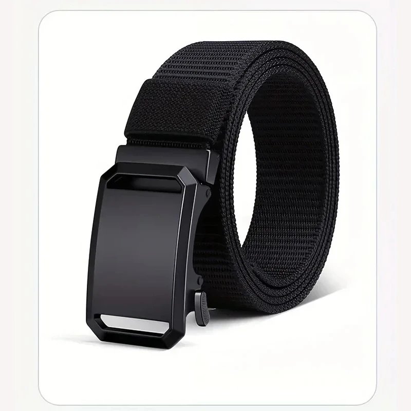 Automatic Buckle Belt Canvas Tactical Workwear Casual Outdoor Military Training Pants Belt Men Fashionable Multifunctional Belt Automatic Buckle Belt Canvas Tactical Workwear Casual Outdoor Military Training Pants Belt Men Fashionable Multifunctional Belt