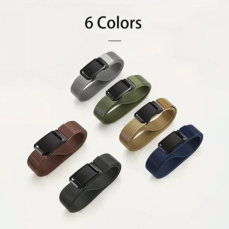Automatic Buckle Belt Canvas Tactical Workwear Casual Outdoor Military Training Pants Belt Men Fashionable Multifunctional Belt Automatic Buckle Belt Canvas Tactical Workwear Casual Outdoor Military Training Pants Belt Men Fashionable Multifunctional Belt