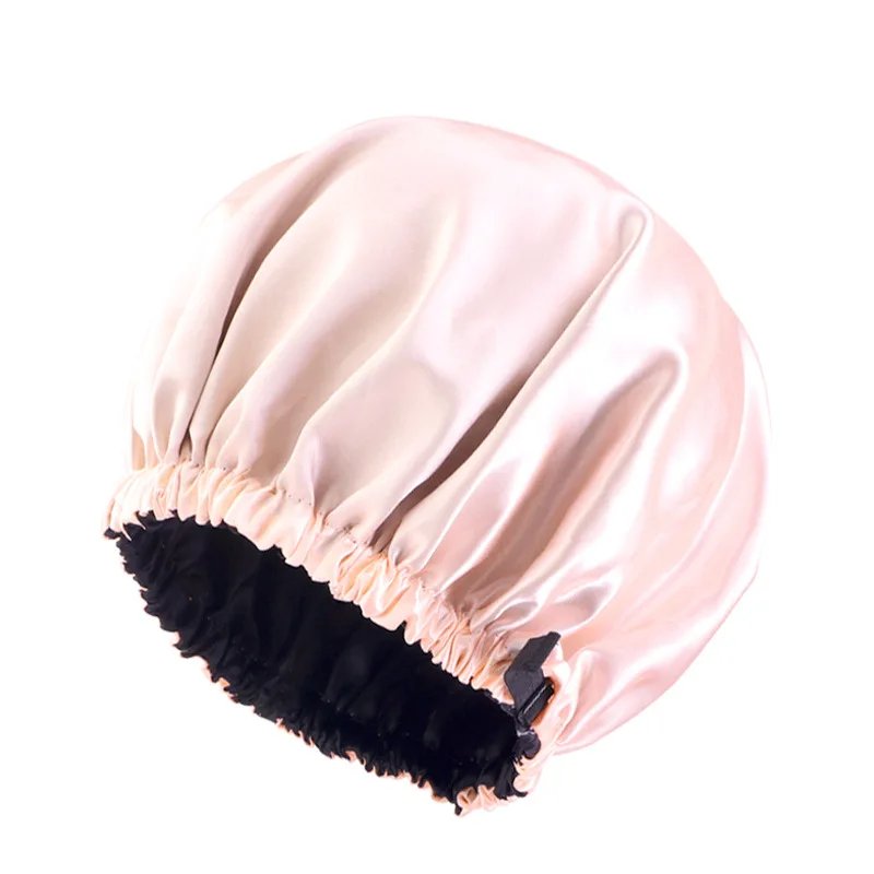 Satin Bonnet For Sleeping Adjustable Silk Bonnet For Curly Hair Bonnets Double Layer Large Satin Lined Sleep Cap For Women Satin Bonnet For Sleeping Adjustable Silk Bonnet For Curly Hair Bonnets Double Layer Large Satin Lined Sleep Cap For Women