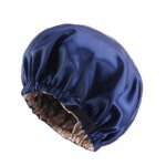 Satin Bonnet For Sleeping Adjustable Silk Bonnet For Curly Hair Bonnets Double Layer Large Satin Lined Sleep Cap For Women - Image 6