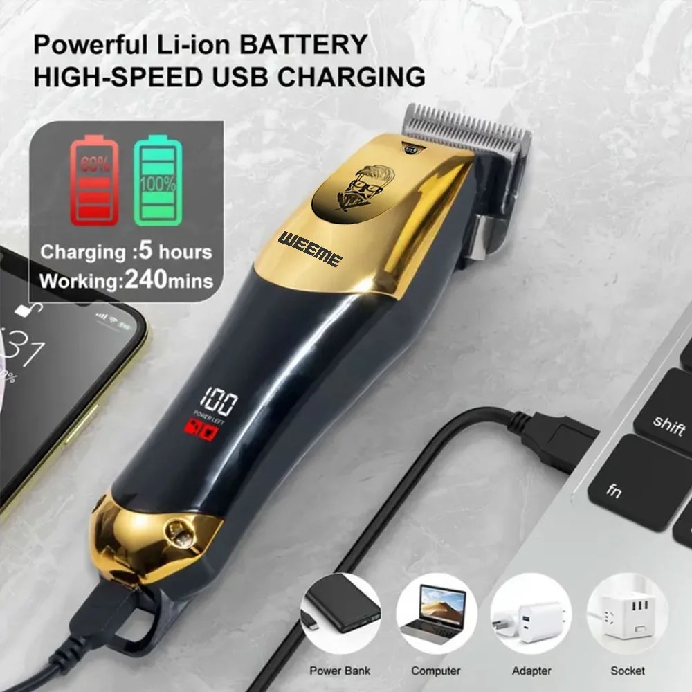 T9 Vintage Men's Electric Hair Clipper Beard Trimmer/Rechargeable Hair Cutting Machine With Nose Hair Trimmer Kit Boyfriend Gift T9 Vintage Men's Electric Hair Clipper Beard Trimmer/Rechargeable Hair Cutting Machine With Nose Hair Trimmer Kit Boyfriend Gift