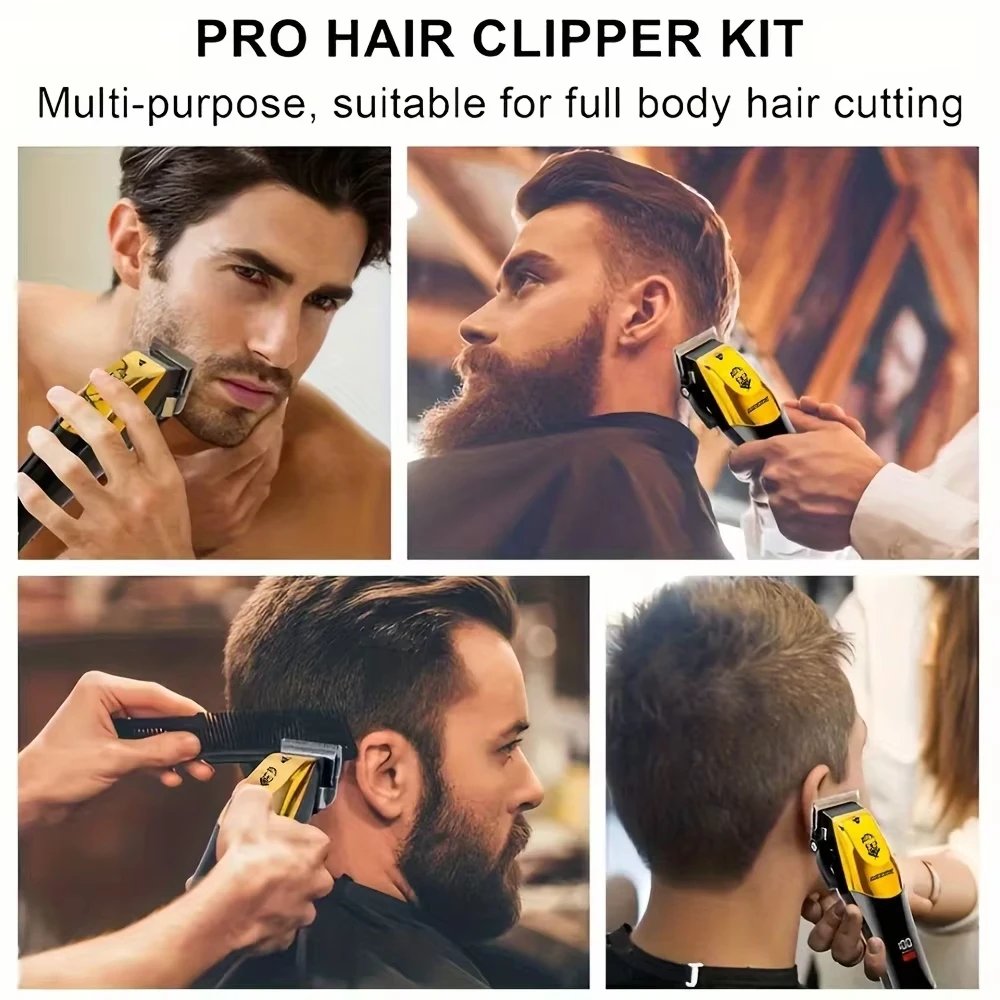 T9 Vintage Men's Electric Hair Clipper Beard Trimmer/Rechargeable Hair Cutting Machine With Nose Hair Trimmer Kit Boyfriend Gift T9 Vintage Men's Electric Hair Clipper Beard Trimmer/Rechargeable Hair Cutting Machine With Nose Hair Trimmer Kit Boyfriend Gift