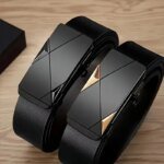 Fashionable Men's Automatic Buckle Belt With Men's Business Suit Pants Belt High-quality Casual Men's Belt - Image 2
