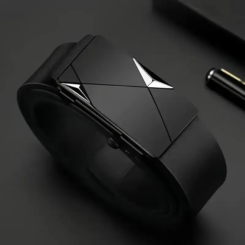 Fashionable Men's Automatic Buckle Belt With Men's Business Suit Pants Belt High-quality Casual Men's Belt
