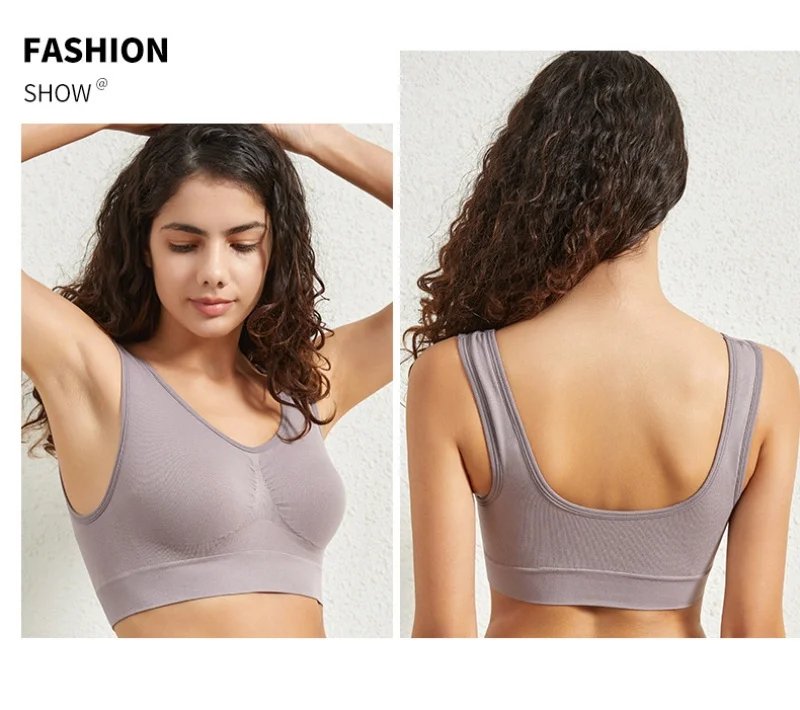 Women's Seamless Push-Up Bra Sports Bralette Non-wire Crop Top Solid Sexy Lingerie No-Pads Breathable Plus Size Tank Bra S-5XL Women's Seamless Push-Up Bra Sports Bralette Non-wire Crop Top Solid Sexy Lingerie No-Pads Breathable Plus Size Tank Bra S-5XL