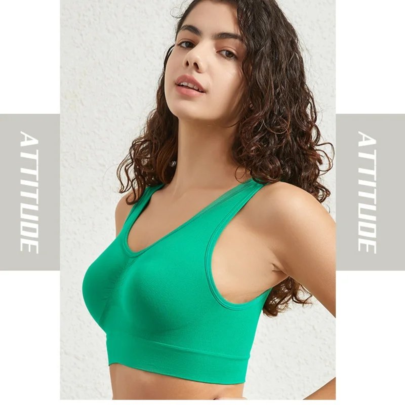 Women's Seamless Push-Up Bra Sports Bralette Non-wire Crop Top Solid Sexy Lingerie No-Pads Breathable Plus Size Tank Bra S-5XL Women's Seamless Push-Up Bra Sports Bralette Non-wire Crop Top Solid Sexy Lingerie No-Pads Breathable Plus Size Tank Bra S-5XL