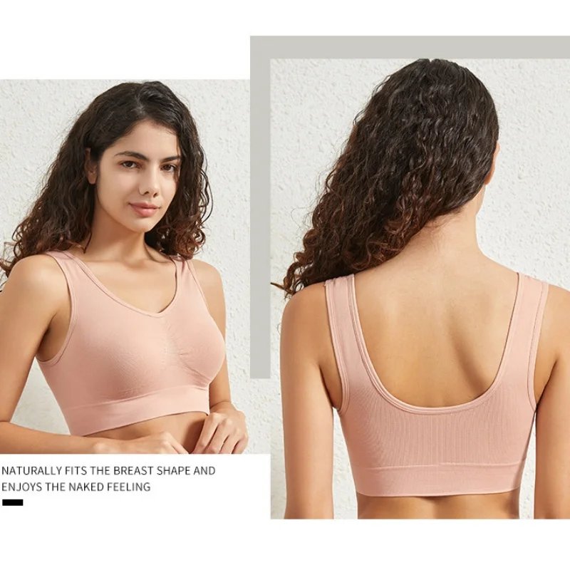 Women's Seamless Push-Up Bra Sports Bralette Non-wire Crop Top Solid Sexy Lingerie No-Pads Breathable Plus Size Tank Bra S-5XL Women's Seamless Push-Up Bra Sports Bralette Non-wire Crop Top Solid Sexy Lingerie No-Pads Breathable Plus Size Tank Bra S-5XL