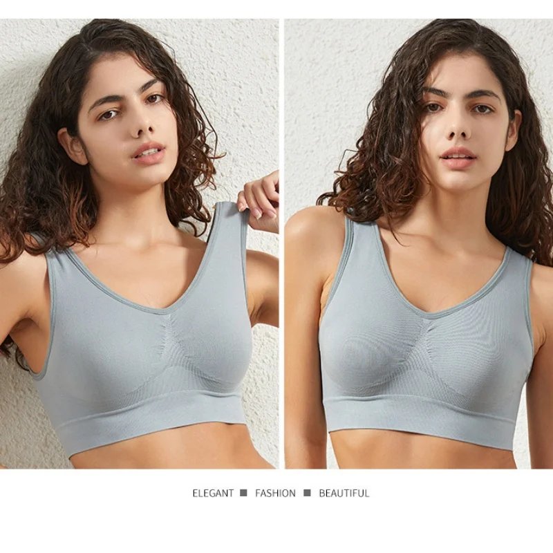 Women's Seamless Push-Up Bra Sports Bralette Non-wire Crop Top Solid Sexy Lingerie No-Pads Breathable Plus Size Tank Bra S-5XL Women's Seamless Push-Up Bra Sports Bralette Non-wire Crop Top Solid Sexy Lingerie No-Pads Breathable Plus Size Tank Bra S-5XL
