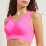 Women's Seamless Push-Up Bra Sports Bralette Non-wire Crop Top Solid Sexy Lingerie No-Pads Breathable Plus Size Tank Bra S-5XL - Image 6
