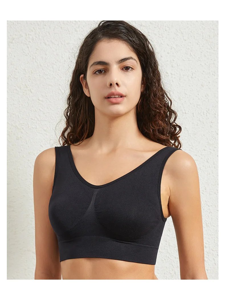 Women's Seamless Push-Up Bra Sports Bralette Non-wire Crop Top Solid Sexy Lingerie No-Pads Breathable Plus Size Tank Bra S-5XL Women's Seamless Push-Up Bra Sports Bralette Non-wire Crop Top Solid Sexy Lingerie No-Pads Breathable Plus Size Tank Bra S-5XL