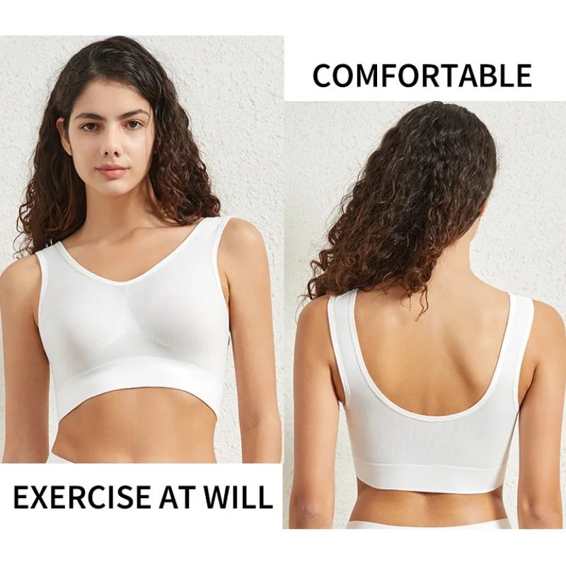Women's Seamless Push-Up Bra Sports Bralette Non-wire Crop Top Solid Sexy Lingerie No-Pads Breathable Plus Size Tank Bra S-5XL Women's Seamless Push-Up Bra Sports Bralette Non-wire Crop Top Solid Sexy Lingerie No-Pads Breathable Plus Size Tank Bra S-5XL