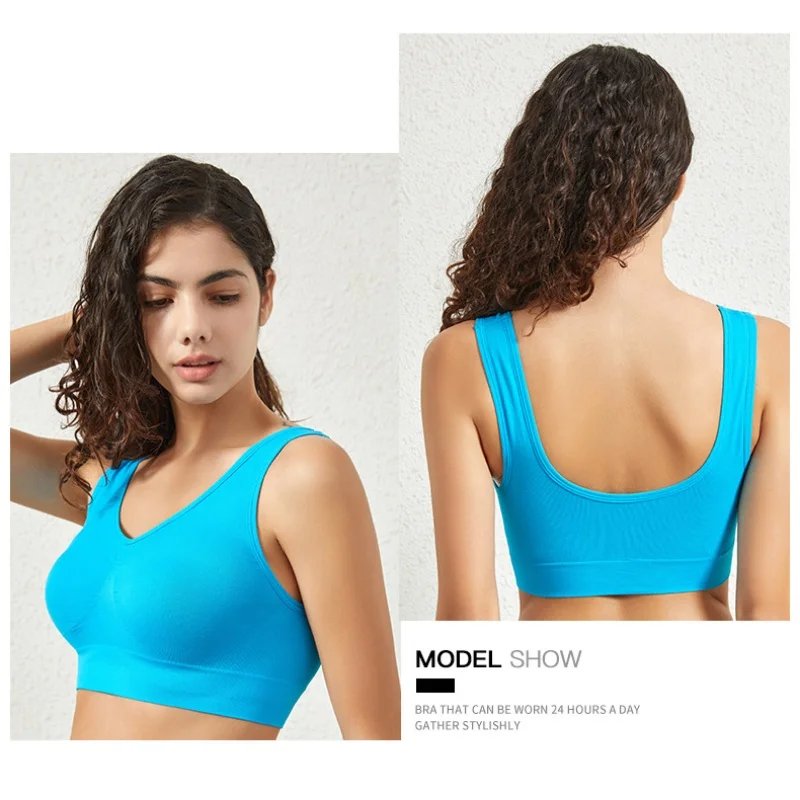 Women's Seamless Push-Up Bra Sports Bralette Non-wire Crop Top Solid Sexy Lingerie No-Pads Breathable Plus Size Tank Bra S-5XL Women's Seamless Push-Up Bra Sports Bralette Non-wire Crop Top Solid Sexy Lingerie No-Pads Breathable Plus Size Tank Bra S-5XL