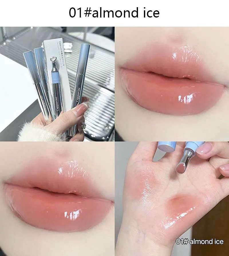 Six kinds of lip gloss, mirror water light glycerin, long-lasting moisturizing, soft lips, moisturizing lip care, nourishing lip