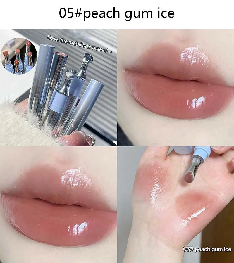 Six kinds of lip gloss, mirror water light glycerin, long-lasting moisturizing, soft lips, moisturizing lip care, nourishing lip