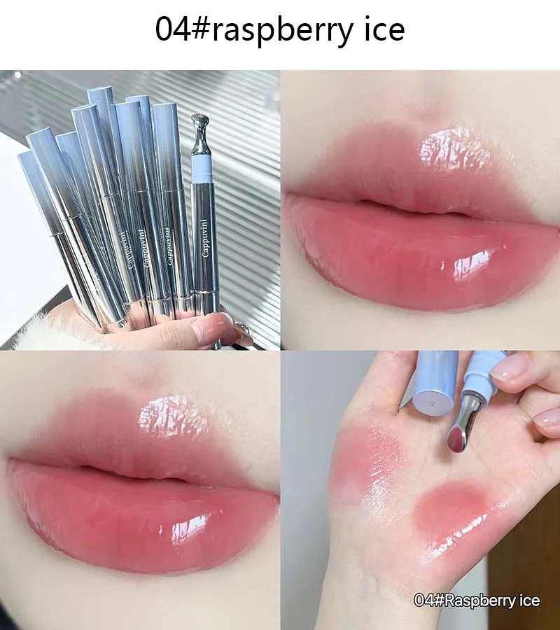 Six kinds of lip gloss, mirror water light glycerin, long-lasting moisturizing, soft lips, moisturizing lip care, nourishing lip