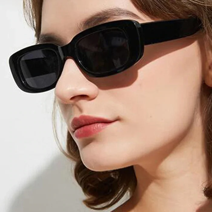 Small Rectangle Sunglasses for Women with UV400 Gradient Polycarbonate Lenses and Lightweight Rectangle Frame