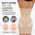 Women Shapewear Full Slip Tummy Control Crew Neck Cami Mini Under Dress Smooth Body Shaper New Spaghetti Straps Lingerie - Image 4