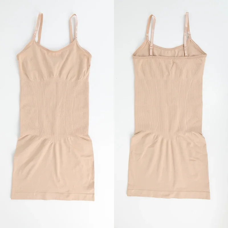 Women Shapewear Full Slip Tummy Control Crew Neck Cami Mini Under Dress Smooth Body Shaper New Spaghetti Straps Lingerie Women Shapewear Full Slip Tummy Control Crew Neck Cami Mini Under Dress Smooth Body Shaper New Spaghetti Straps Lingerie
