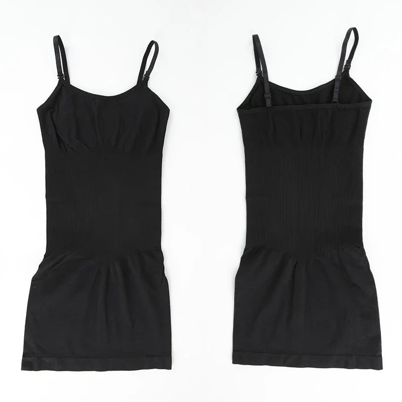 Women Shapewear Full Slip Tummy Control Crew Neck Cami Mini Under Dress Smooth Body Shaper New Spaghetti Straps Lingerie Women Shapewear Full Slip Tummy Control Crew Neck Cami Mini Under Dress Smooth Body Shaper New Spaghetti Straps Lingerie