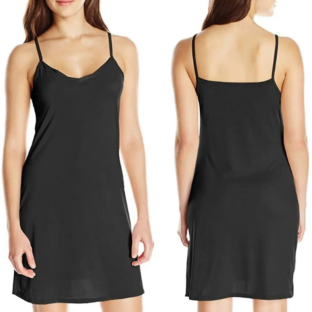 2024 New Women Ladies Lingerie Under Dress Full Slip Petticoat Underskirt Breathable V-Neck Tops Nightwear For Female 2024 New Women Ladies Lingerie Under Dress Full Slip Petticoat Underskirt Breathable V-Neck Tops Nightwear For Female