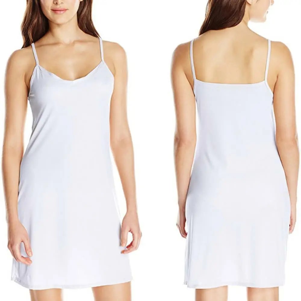 2024 New Women Ladies Lingerie Under Dress Full Slip Petticoat Underskirt Breathable V-Neck Tops Nightwear For Female 2024 New Women Ladies Lingerie Under Dress Full Slip Petticoat Underskirt Breathable V-Neck Tops Nightwear For Female
