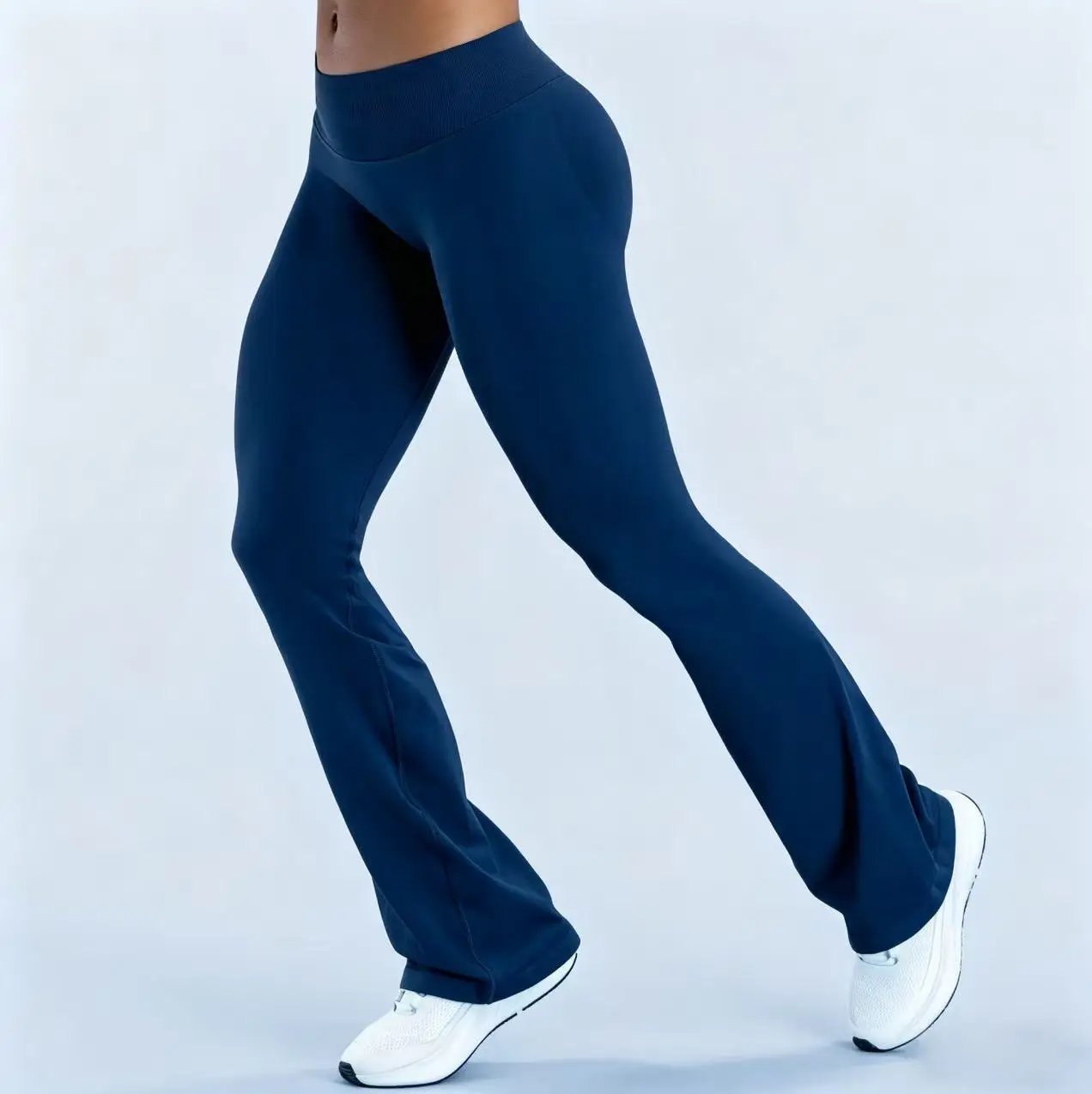 DFY Impact Flares Scrunch Booty Women's Gym Leggings Seamless Fitness Workout Yoga Trousers Squat Proof Fashion Flared Pants