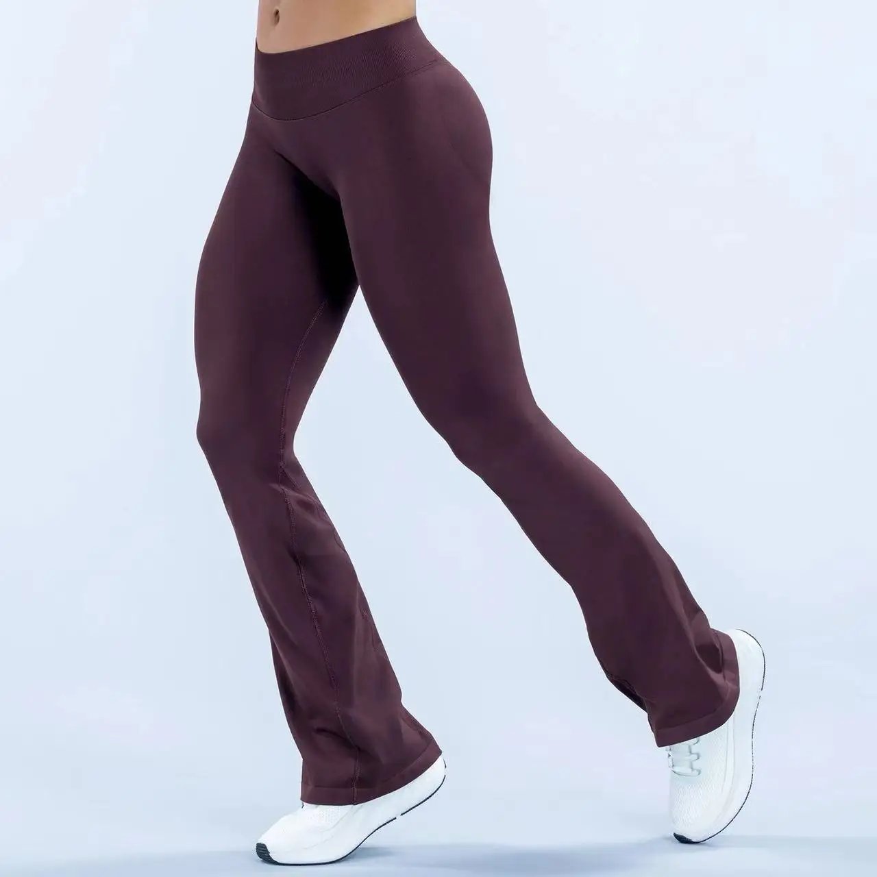 DFY Impact Flares Scrunch Booty Women's Gym Leggings Seamless Fitness Workout Yoga Trousers Squat Proof Fashion Flared Pants