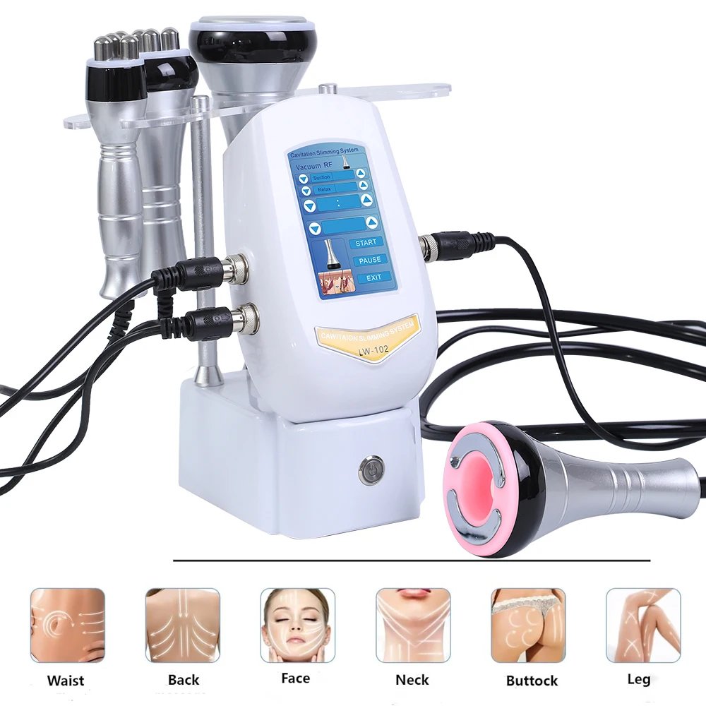 4IN1 Cavitation Body Slimming 40K Machine Beauty Massager Skin Tighten Face Lifting Vacuum Suction 4IN1 Cavitation Body Slimming 40K Machine Beauty Massager Skin Tighten Face Lifting Vacuum Suction