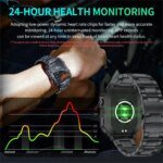 LIGE New Smart Watch 1.96 Inch Screen 420 MAh Bluetooth Call Voice Assistant Watch Sports Fitness Waterproof Smartwatch For Men - Image 4