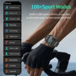 LIGE New Smart Watch 1.96 Inch Screen 420 MAh Bluetooth Call Voice Assistant Watch Sports Fitness Waterproof Smartwatch For Men - Image 5