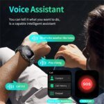 LIGE New Smart Watch 1.96 Inch Screen 420 MAh Bluetooth Call Voice Assistant Watch Sports Fitness Waterproof Smartwatch For Men - Image 2