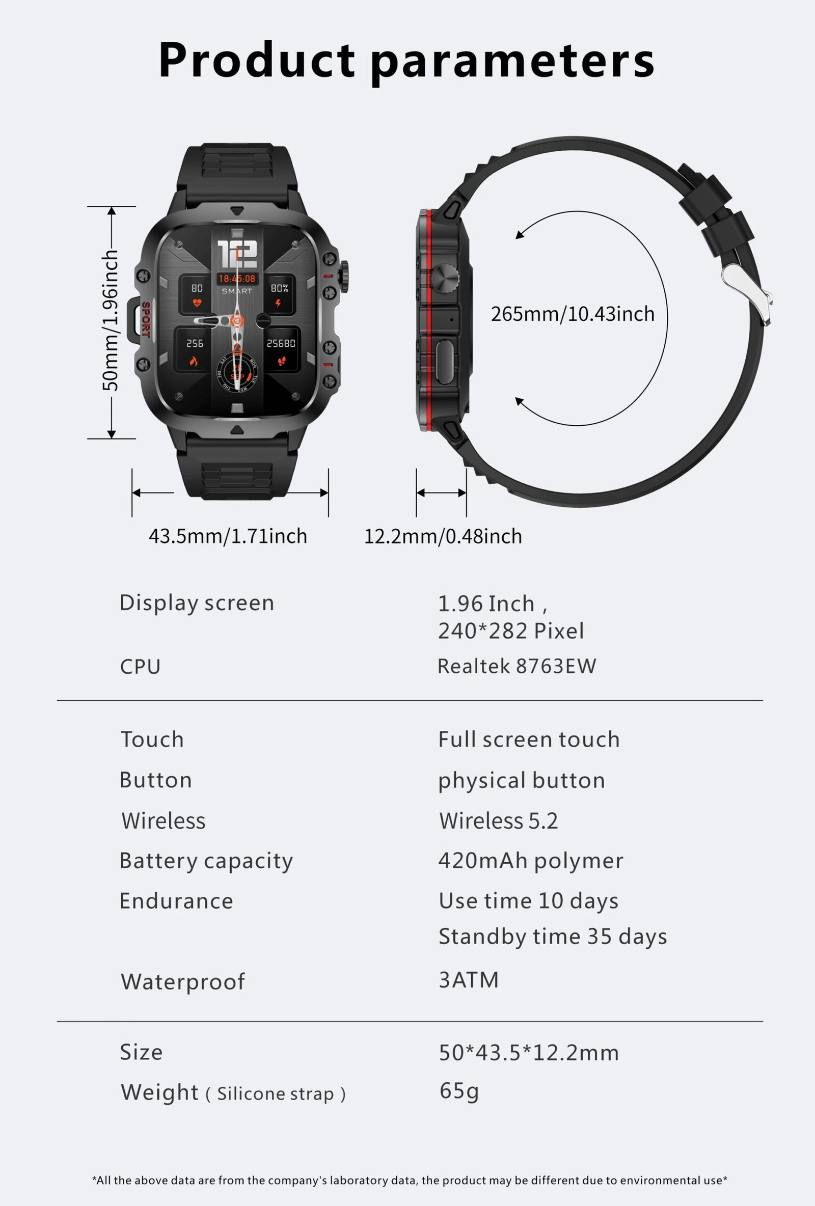 LIGE New Smart Watch 1.96 Inch Screen 420 MAh Bluetooth Call Voice Assistant Watch Sports Fitness Waterproof Smartwatch For Men