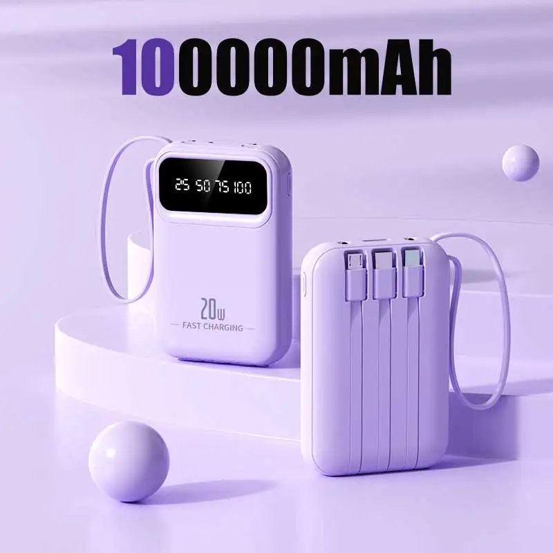 Purple 100000mAh