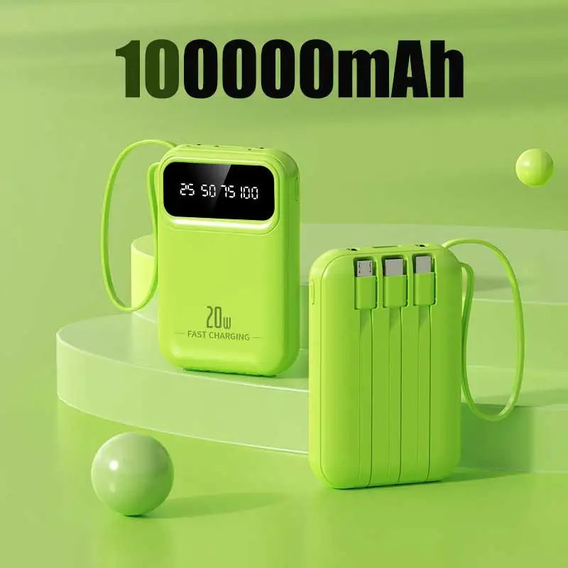 green 100000mAh
