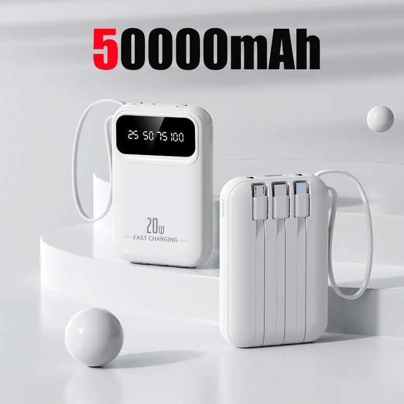 white 50000mAh