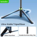 Portable Selfie Stick AI Face Tracking 74" Tripod Photography Holder 360° Rotation with Bluetooth 1/4” Screw for iPhone Shooting - Image 4