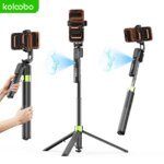 Portable Selfie Stick AI Face Tracking 74" Tripod Photography Holder 360° Rotation with Bluetooth 1/4” Screw for iPhone Shooting