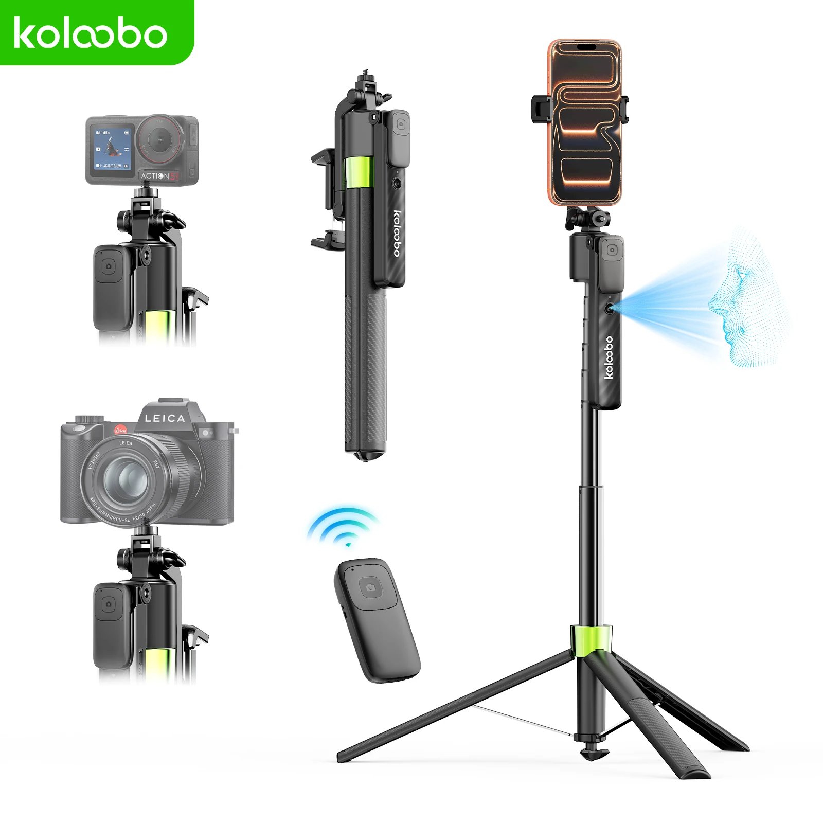 Portable Selfie Stick AI Face Tracking 74 Portable Selfie Stick AI Face Tracking 74