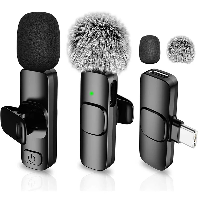 Wireless Lavalier Lapel Microphone for iPhone, iPad, Mini Video Recording Mic for Interview Video Podcast Vlog Noise Reduction Wireless Lavalier Lapel Microphone for iPhone, iPad, Mini Video Recording Mic for Interview Video Podcast Vlog Noise Reduction