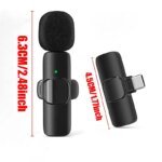 Wireless Lavalier Lapel Microphone for iPhone, iPad, Mini Video Recording Mic for Interview Video Podcast Vlog Noise Reduction - Image 2