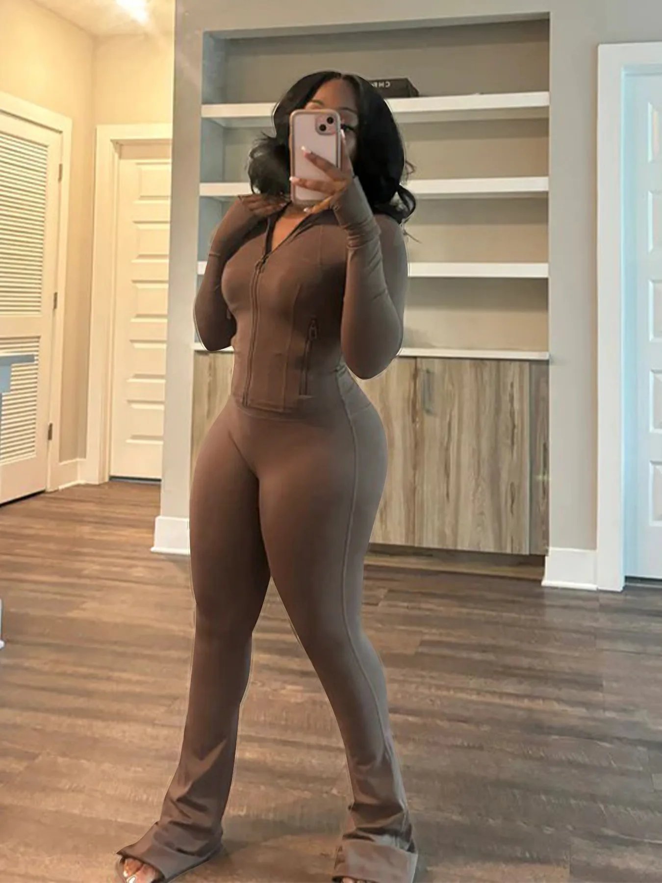 Streetwear Casual Tracksuit Sexy Women Two Pieces Club Matching Set High Street Pants Outfit