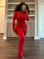 Streetwear Casual Tracksuit Sexy Women Two Pieces Club Matching Set High Street Pants Outfit - Image 4